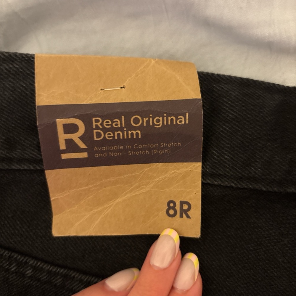 Aeropostale Black Distressed Jean Shorts - Picture 3 of 3